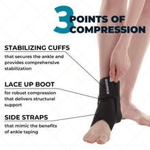 Ankle Brace Women And Men, Lace Ankle Support Brace Stabilizer Sprained Ankle Medium - 小號(1 件裝) - 查看 2