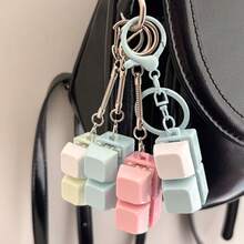 2-Key Keyboard Pendant, Mechanical Keyboard Switch Stress Relief Toy, Also Can Be Used As Backpack Keychain Pendant, Stress Relief Keyboard Toy Pendant, Holiday/Birthday Gift - Multicolor - View 3