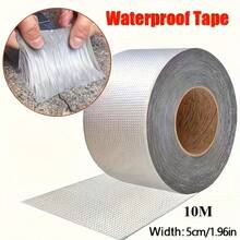 1 Cuộn băng keo nhôm chống thấm nước chịu lực cao 393,7 inch - Siêu bền, chịu nhiệt, cách điện, chống rò rỉ, chống gỉ, bịt kín tức thì, thích hợp để sửa chữa ống dẫn, đường ống, mái nhà, tường và bể bơi. - A - Xem 1