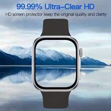 防震3D曲面屏幕保护膜4件套配件，兼容华为Watch Fit 4/4 Pro，3D曲面软膜，Fit 4保护壳，屏幕保护膜春季礼品 - 4pcs - 查看 9