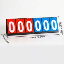 Scoreboard Scorekeeper, Basketball Tennis Sports Flip Scorer, Suitable For Indoor And Outdoor Games Like Volleyball, Basketball, Ping Pong And Any Competitive Sports - Multicolor - View 10