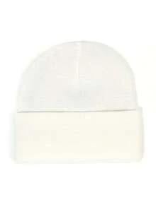 [Customized] Unisex Personalized Cap, Name Or Logo, Knitted Beanie With Rolled Edge, Suitable For Daily Wear, Father's Day And Mother's Day Gift - Custom Text - View 13