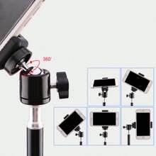 1个21.65英寸可旋转手机三脚架兼自拍杆，可伸缩手机三脚架支架带手机支架 - 查看 5