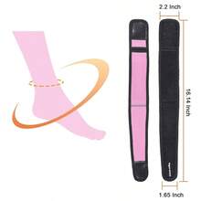 Achilles Tendonitis Brace, 1Pcs Adjustable Achilles Ankle Strap Men, Gray Ankle Brace With Silicone Pad Achilles, Running, Cycling, Hiking, Sports - 粉紅色 + 均碼 - 查看 4