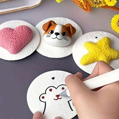 10/20/30pcs 3D Round Foam Boards, FuPaper Art Brand, Suitable For DIY Activities And Creative Projects - Ideal Gift Choice, Can Be Used For School, Office, Home Interaction And Emotional Communication, Creative Handicrafts.