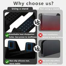 For Switch 2 Cooling Stand Desktop Cooling Bracket with Heat Dissipation Storage Display Rack Host Base Bracket Stand Place Stability Anti-Slip Optimized Heat Dissipation Hollow Design Strong Heat B - B - Ver 4