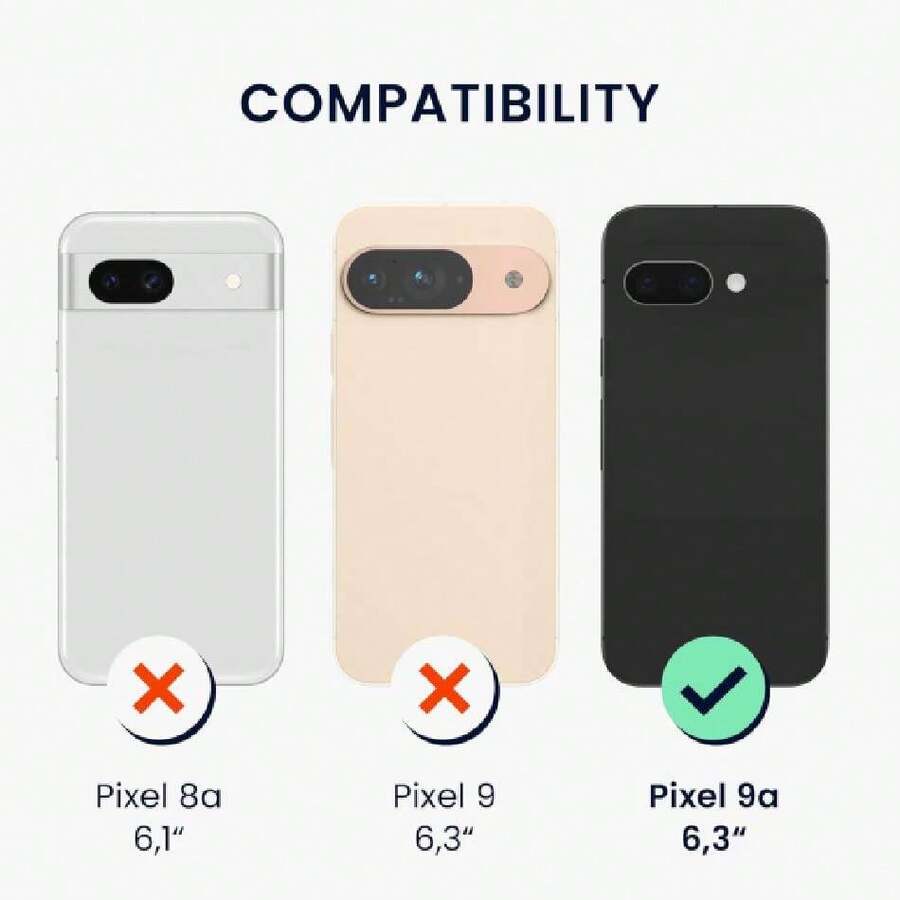 Compatible Case For Pixel 9a - With Raised Edges - Wireless Charging Compatible - Matte Fruity Orange, 42500036 - 橘色 - 查看 1