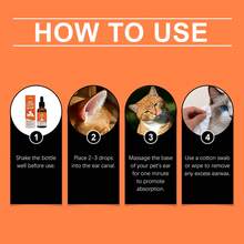 Pet Ear Care Solution, Gentle Formula Cleans Ear Canal, Maintains Ear Freshness Daily Care - Multicolor - View 2