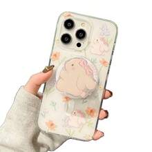 1个可爱兔子、绵羊、猫咪造型磁吸气囊手机支架，多功能Magsafe磁吸可拆卸手机支架 - 彩色 - 查看 5