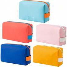 1 Cosmetic Bag, Simple Travel Cosmetic Bag, Toilet Bag, Cosmetic Storage Bag, Portable Outdoor Travel Toilet Bag, Fashion Handbag, Travel Daily Use, Travel Goods Storage Bag, Can Store Makeup Tools, PU Material, Men's Travel Accessories Toilet Bag, Makeup Brush Storage Makeup Bag Make Up Organizer Toiletry Bag Makeup Storage Makeup Pouch Wash Bag Toiletry Travel Bag Vacation Essentials For Travel Gifts For Women - Multicolor - View 1