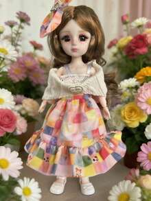 6.3 Inch High-Quality 20-Joint BJD Princess Doll Set, Birthday Gift Toy, Holiday Present - Multicolor - View 15