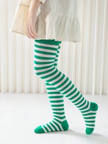 Quần legging kẻ sọc cho bé gái 1-8 tuổi, quần bó sát, quần tất trẻ em, đa năng, phù hợp cho Halloween, Giáng sinh và nhiều lễ hội khác. - Nhiều màu - Xem 21