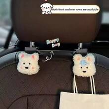Cute West Highland Terrier Car Backseat Headrest Hanger, Multi-Function Front Passenger Seat Hook - A - View 5