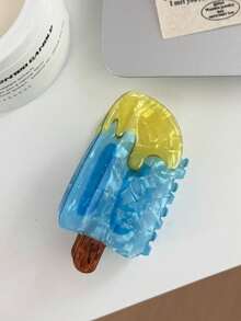 1pc Girls' Cute & Fun Multicolor Ice Cream/Popsicle Hair Clip - Multicolor - View 6