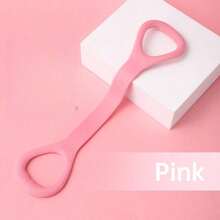 1/2/3pcs 8-Shaped Stretching Strap, Women Back Exposure Training Shoulder & Back Slimming Yoga Stretch Band, Thickened Silicone Elastic Rope - Pink - View 6