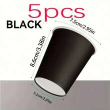 20/40pcs Macaron Brown Baking Cups, Large Capacity Thick Oil-Proof Heat-Resistant Cake Liners, High-Quality Dessert Cups For Home Baking, Party, Wedding, Graduation And Other Gatherings, Durable And Deformation-Resistant - Black - View 13