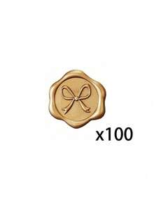 10/30/50/100pcs Butterfly Wax Seal Stickers Wedding Invitation Envelope Seal Stickers, 3D Self-Adhesive Paper For Invitation Letters, Graduation Ceremonies, Greeting Cards, Gift Packaging (Antique Gold) Baby Showers, Baby Themed Parties - Multicolor - View 10