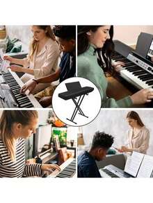 1pc Piano Keyboard Dust Cover, Electric Piano Keyboard Covers For Digital Electric Pianos, Full Cover Drawstring Lock Music Keyboard Protector Cover For 61 Keys And 88 Keys - Multicolor - View 11
