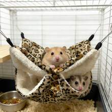 Sugar Glider Sleeping Nest, Hanging Small Pet Sleeping Bag, Hamster Hammock, Chinchilla Sleeping Nest, Guinea Pig Hiding Nest - polka dots - View 1