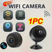 1個/2個 迷你HD攝影機，480P室內監控攝影機，2.4G WiFi夜視動態偵測家用安全攝影機，廣角監控，保姆攝影機，HD隱藏式無線攝影機附支架，支持WiFi連接，可透過手機App控制與監控，適用於客廳、辦公室 - 黑色 - 查看 12