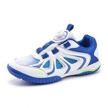 Giày cầu lông unisex, giày thể thao chuyên nghiệp chống trượt, chống mài mòn, thoáng khí, nhẹ, thích hợp cho tập luyện. - Xanh và trắng - Xem 13