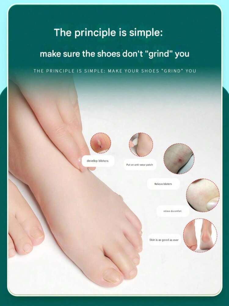 1/10 Pairs Transparent Anti-Friction Heel Pads, Anti-Slip High Heel Protectors, Heel Cushion Pads, Comfortable Shoe Wear - None - View 7