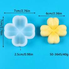 1pc Flower Series Sakura, Clover, Peach Blossom Aroma Stone Plaster Silicone Mold, Handmade DIY Fragrance Stone Decor Mold, Multiple Patterns, Non-Stick, Easy Demold - 3645 - View 13
