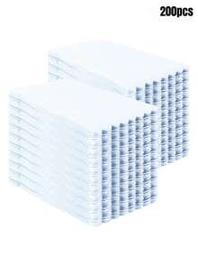 20pcs/Set, 40pcs/Set, 60pcs/Set, 80pcs/Set, 100pcs/Set, 200pcs/Set Pale Blue & Gray Wavy Scalloped Edge Thickened Soft Party Napkins, 2-Ply Soft Paper Towels, Unfolded Size 39cm X 33cm, Suitable For: Wedding, Tea Party, Birthday Party Decoration, Party Decoration, Party Supplies, Holiday Decoration, Holiday Supplies - Light Blue-gray - View 15