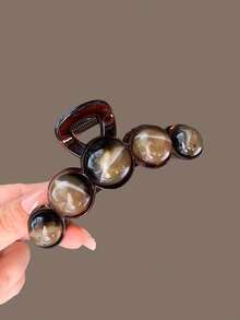 2pcs Luxury Amber Bead Hair Clips,High-Quality Acetate Material Strong Grip,Suitable For Daily Commute Hairstyles - Multicolor - View 10