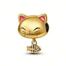 1pc Cute Cartoon Boy And Girl Charms Couple Beads Fit Original Bracelet & Bangle, Fashion DIY Jewelry Gift For Lovers Valentine's Day - Multicolor - View 18