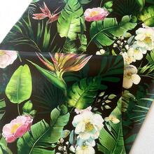 1 Roll Thick Self-Adhesive Green Plant & Floral Wallpaper, Removable Vinyl Contact Wall Paper For Bedroom, Cabinet, Living Room, Dining Room, Bathroom, Office, Dorm, Shop, Kitchen, Furniture Renewal, Tabletop, Wardrobe, Waterproof, Soundproof, Luxury Flat Sticker, Convenient For Home Decor, TV Background Wall, Cabinet, Vanity, Home Decoration To Refresh Your Space - Black - View 9