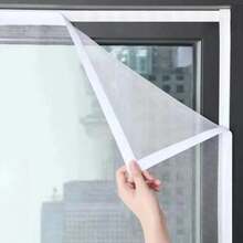 Newly Upgraded High-Definition Invisible Window Screen Mosquito Net, Insect Repellent Screen Curtain, No Punching, Customizable - White - View 3