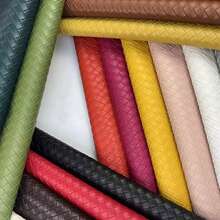 1 Roll High-Quality 3D Woven Pattern Faux Leather Fabric (12*53 Inches) - Fashionable And Innovative Crafting Fun, Suitable For Making Leather Earrings, Bows And Handbags, Belts Design, DIY Craft Material - Durable, Versatile And Easy To Sew - 30*138CM - View 3