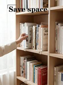 8pcs Transparent Partition Boards, Storage Shelf Dividers, Wardrobe Clothes Separator, Bookshelf Organizer, Multi-Functional Detachable Plates, Adjustable Plastic Thickened Partition Boards, Storage Organizer, Suitable For Clothing Classification, Desktop Organization, Home, Office, Desk, Clothing Rack, Holiday Gift, Back To School Essential - Multicolor - View 4