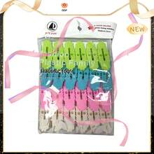 20PCS Plastic Washing Line Clothes Pegs Heavy Duty Clothespins With AntiRust Spring 5cm Random Colours From Ddfo - Rust Spring 5cm Random Colours - View 2
