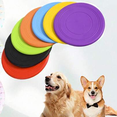 Disco volador de silicona para perros, disco levitante para entrenamiento de reacción y actividades al aire libre, adecuado para razas pequeñas y medianas