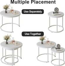 Nesting Tables - Pure White - View 8