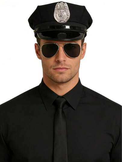 派对服装道具套装，气氛十足，瞬间成为焦点（鹰标帽+眼镜+领带）