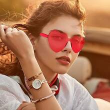 10/15只装无框红色心形派对眼镜，趣味心形眼镜，适合派对、节日、婚礼礼物 - 拍照道具 - 查看 5