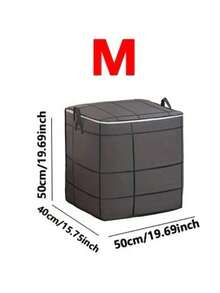 1pc Black Thick High Capacity Storage Bag - Made Of High-Strength Tear-Resistant Woven Fabric - Reinforced Stitching, Dust And Moisture Proof - Foldable And Stackable - Ideal For Travel, Moving, And Bedroom Storage - Essential Home Storage, Cost-Effective And Practical - Multicolor - View 17