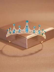 1pc Classic Alloy Wedding Crown Tiara, Suitable For Women's Wedding, Birthday Party Decoration - Multicolor - View 8