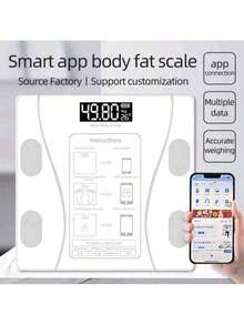 Smart Body Fat Scale For Home Use, Accurate Electronic Scale For Measuring Weight And Human Health, Data Synchronization With The APP, Body Fat Measurement And Weight Loss Scale. - A - View 13