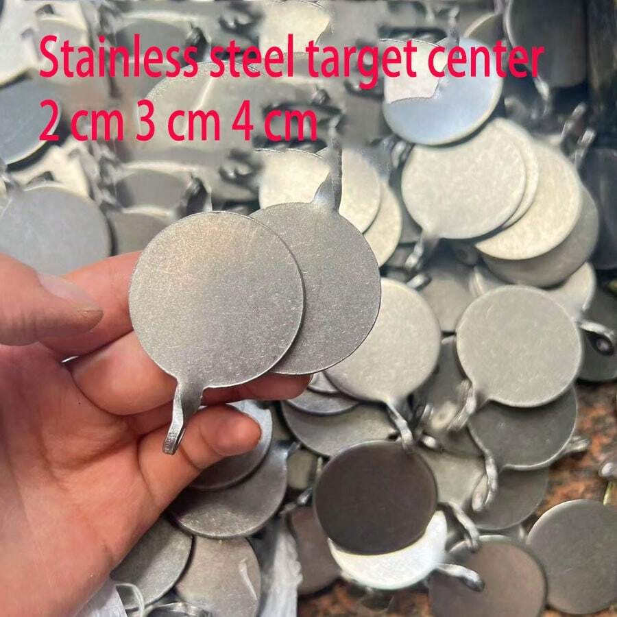 3pcs High Strength Outdoor Shooting Target, Stainless Steel Slingshot Practice Targets - Silver - View 1