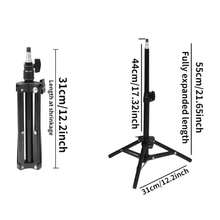 1个21.65英寸可旋转手机三脚架兼自拍杆，可伸缩手机三脚架支架带手机支架 - 查看 2