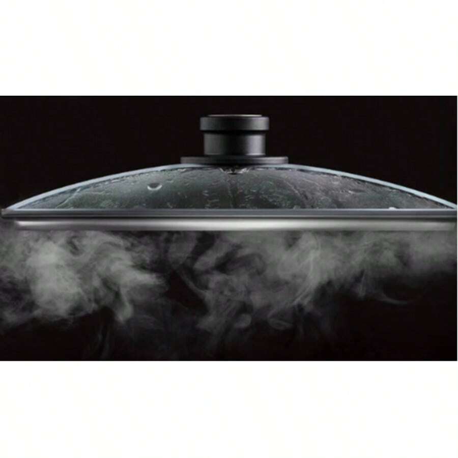 Tempered Glass Lid, Round Universal Transparent Heat-Resistant Wok/Pan Cover - Transparent - View 1
