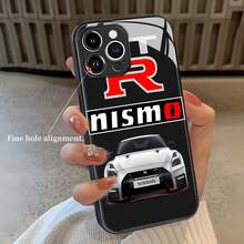 Estuche para teléfono estilo GT-R Nismo Compatible con estuches para teléfonos   17  16 Pro Max  15 Pro Max  13 y  12 Hecho de material TPU premium y elegante resistente a caídas y golpes Un regalo perfecto para familiares, amigos, seres queridos, novios/novias y para aniversarios - Negro - Ver 2