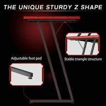 Homall L Shaped Gaming Desk Computer Corner Desk PC Gaming Desk Table With Large Monitor Riser Stand For Home Office Sturdy Writing Workstation (Black, 47 Inch) - màu đen - Xem 4