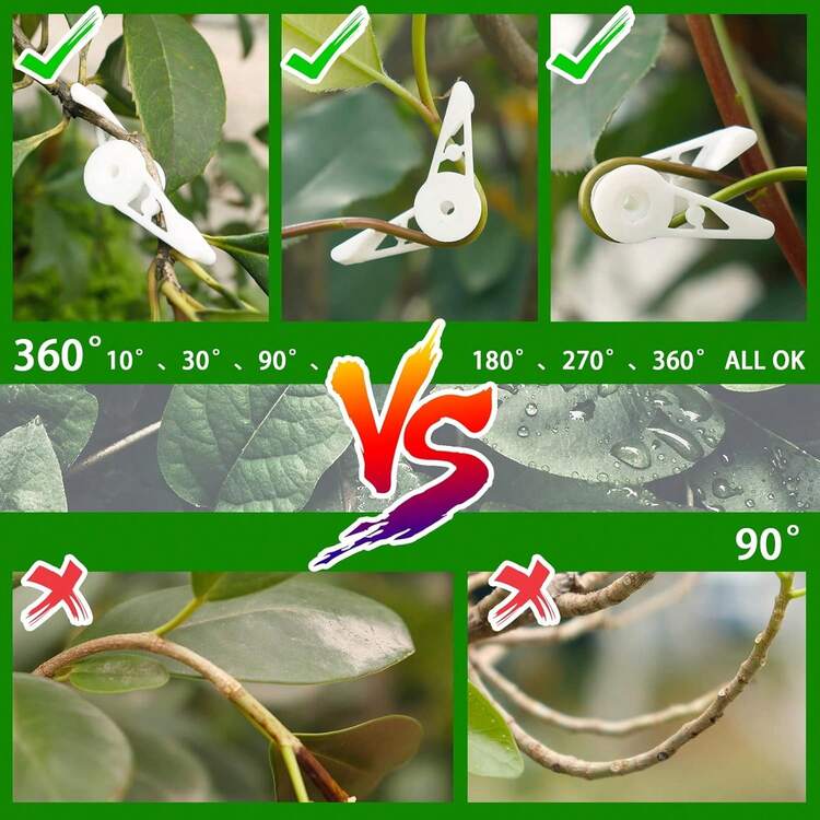 20个360°可调节植物照明弯管，加厚塑料园艺配件农具 - 多色 - 查看 3