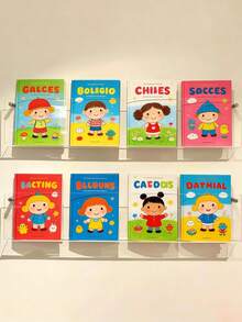 1个儿童亚克力书架，展示架，壁挂式U型书架，适用于阅读和图画书 - 透明 - 查看 5