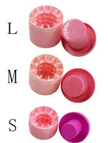 1个带盖硅胶冰格，圆柱形冰模，易脱模挤压式冰杯，可堆叠冰格，硅胶材质，快速冷冻，饮料冰镇，家用吧台工具，适用于节日派对、夏季饮品、成人使用，多功能制冰器 - 彩色 - 查看 9